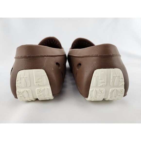 Floafers Mens Size 10 Country Club Driver Moc Water Boat Loafer Brown Shoes - Picture 7 of 8